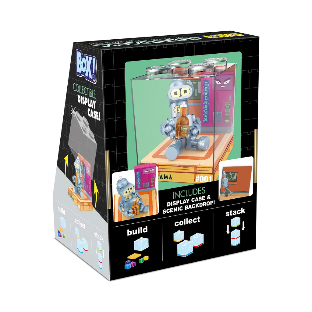 Brickcraft Futurama Baby Bender Box! Collectible Building Kit (138-Piece Set), Futurama Display Cube, Retro TV Collectible Gift for Fans Ages 8+