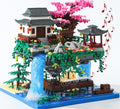 Yushinv Cherry Blossom Tree Building Set with Gift Box, Original Music (Type :Symphony), Japanese Sakura Tree House Lights Building Kit 3320 Pcs